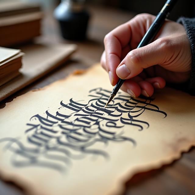 Typographie patrimoniale et calligraphique